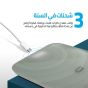 ميزان ديجيتال كاردو، 180 كجم، مصنوع من الزجاج المقوى، ابيض - CEGBFS02W