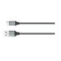 كابل شحن ونقل بيانات USB-A الى USB-C لدنيو، 65 وات، 2.4 امبير، طوله 2 متر، رمادي - LS442
