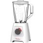 Moulinex Blendforce 2 Countertop Blender, 2 Liters, 600W, White - LM422127