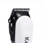 Kemie Cordless Hair and Beard Trimmer, White and Black-  KM-809A