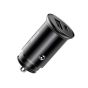 Baseus Car Charger, 30W, 2 USB Ports, Black - CCALL-BS01