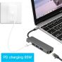 موزع USB كويا، 5 في 1، اسود - KY-TC5IN1