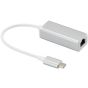 Keendex Type-C Adapter To Gigabit Ethernet Lan, Silver - KX1670