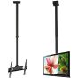 حامل تلفزيون LED و LCD للسقف، مقاس 32:70 بوصة - اسود