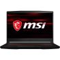 MSI GF Series Laptop, Intel Core i5-10500H 2.5 GHz, 256GB SSD, 8GB RAM, NVIDIA GeForce GTX 1650, Windows 10 - Black