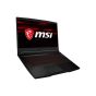 MSI GF Series Laptop, Intel Core i5-10500H 2.5 GHz, 256GB SSD, 8GB RAM, NVIDIA GeForce GTX 1650, Windows 10 - Black