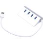 KNACRO 4 In 1 USB Hub - Silver