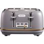 Daewoo Astoria Toaster, 4 Slices, 1850 Watt, Grey - SDA1818