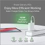 Type C USB to Lightening, Fast Charging & Data Sync USB Cable [Type-C to 8 Pin] Compatible for iPhone X/XR/XS MAX/XS/ 11/11 PRO/ 11 PRO MAX/iPads/iPhone 12/Mini/Pro/Pro Max - (White)