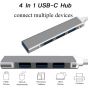 USB C Hub, USB Type-C Hub, USB C Hub Adaper 4 in 1 Hub with USB 3.0 Port, Type C Hub Portable Aluminum Hub for Laptop and Other Type-C Devices