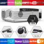 AK-50 LED Projector, 1920x1080 Resolution - White with 120 Inch Projection Screen
