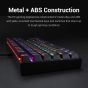 Redragon K552 KUMARA Mechanical Gaming Keyboard - (Brown Switches) Rainbow LED - Hotswappable Switches - English & Arabic Keys (Black)