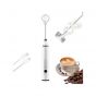 Sokany Handheld Milk Frother with 2 Heads, White - SK-02014