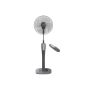 Tornado Stand Fan with Remote Control, 16 Inch, Grey - TSF-75G