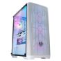 كيسة ميد تاور بتفنيكس نوفا SE TG ARGB ATX بتصميم شبكي، ابيض - NSE-300-WWGKW-4A