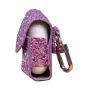 Leather Case for Apple AirPods- Glitter Purple