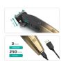 VGR Hair Clipper, Dry, Black and Gold - V-003