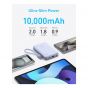 Anker Powercore Power Bank, 10000 mAh, 3 Ports, Black - A1257P11