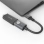 محول USB فئة C الى USB فئة A ادم ايلمنتس كاسا F13، قدرة 15 وات - رمادي
