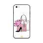 Shoes Handbag And Flowers Printed Back Cover for Apple iPhone SE