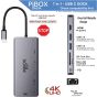 PiBOX INDIA USB Type C 7 in 1 Hub - Grey