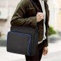 Carrying Case for PS4 Console/Controller/Accessories, Travel Shoulder Messenger Handbag Gaming Storage Bag with Adjustable Strap Compatible with Playstation 4/PS4 Slim, Black