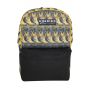 Gharibo Bags School Backpack With Lunch Bag and Pencil Case for Kids, Waving Pattern - Yellow and Black