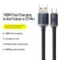 Baseus Crystal Shine Series CW-FXP USB-A to USB-C Charging and Data Cable, 1.2 Meters, Black - CAJY000401