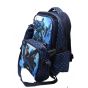 Gharibo Bags School Backpack With Lunch Bag and Pencil Case for Boys, Batman Pattern - Black and Blue