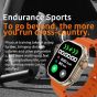 T900 Ultra 2 Smart Watch - Silver Case and Orange Strap