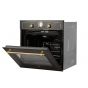 Hans Built-in Gas Oven, with Grill, 60 Cm, 67 Liters, Black- OGO204.11