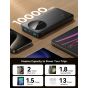 Joyroom Wired Power Bank, 10000mAh, 3 USB Ports, Black - JR-PBF12