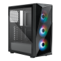 Cooler Master CMP520 ARGB Mid Tower Case, Black - CP520-KGNN-S00 With Elite Power Supply, 600 Watt - Black