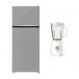 Beko No-Frost Top Freezer Refrigerator, 406 Liters, Inverter, Silver - RDNE455M20XBIEG, with Blender, 1.5 Liters, 600 Watt - TBN 62608 W