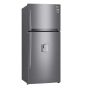LG No Frost Refrigerator with Smart Inverter Compressor, 592 Liters, Silver - GR-F822HLHM
