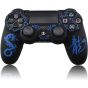 Silicone PlayStation 4 Controller Skin Cover - Black and Blue