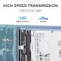 Eaget External Hard Drive Enclosure for HDD, SSD, 2.5 Inch, Transparent - YJ-HE66