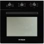 Fresh Gas Built-in Hob, 90cm, 5 Burners, Black- 17512 with Fresh Built-In Dual Fuel Oven with Grill, 56 Liters, Black - GEOFR60CMB, and Built-in Hood, 90 CM, Black - Classic 90 - BL