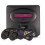 Sega Mega Drive ll Video Game Console with 2 Controllers, 16 Bit, 5 Games - Black