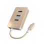 محول موزع USB-C ادم ايلمنتس  كاسا 601 6 في 1، 80 وات، ذهبى - PDC601