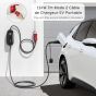Dé Type 2 Electric Car Charging Cable, 16A, 11 kW - Black