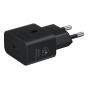 Samsung Galaxy A06, 64GB, 4GB, 4G LTE, Dual SIM- Black with Samsung USB-C Wall Charger, 25 Watt, Black - EP-T2510NBEGWW