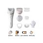 Philips Series 8000 Epilator, Wet and Dry, White - BRE720-01