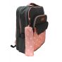 Gharibo Bags School Backpack With Pencil Case For Girls, Little Circles Pattern - Grey and Pink