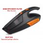 Brothers Portable Mini Car Vacuum Cleaner, 120 Watt - Black and Orange