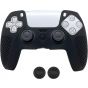 Silicone Cover For PlayStation 5 Controller With Analog Caps - Black