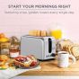 Black + Decker Toaster, 2 Slices, 1050 Watt, Black and Silver - ‎ET244-B5
