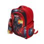 Gharibo Bags School Backpack With Pencil Case For Boys, Spiderman Pattern - Red