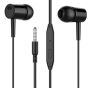 D21 In Ear Wired Earphone with Microphone - Black