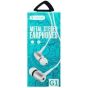 Celebrat G1 Wired Metal Stereo Earphone With Music Controller And Microphone - White